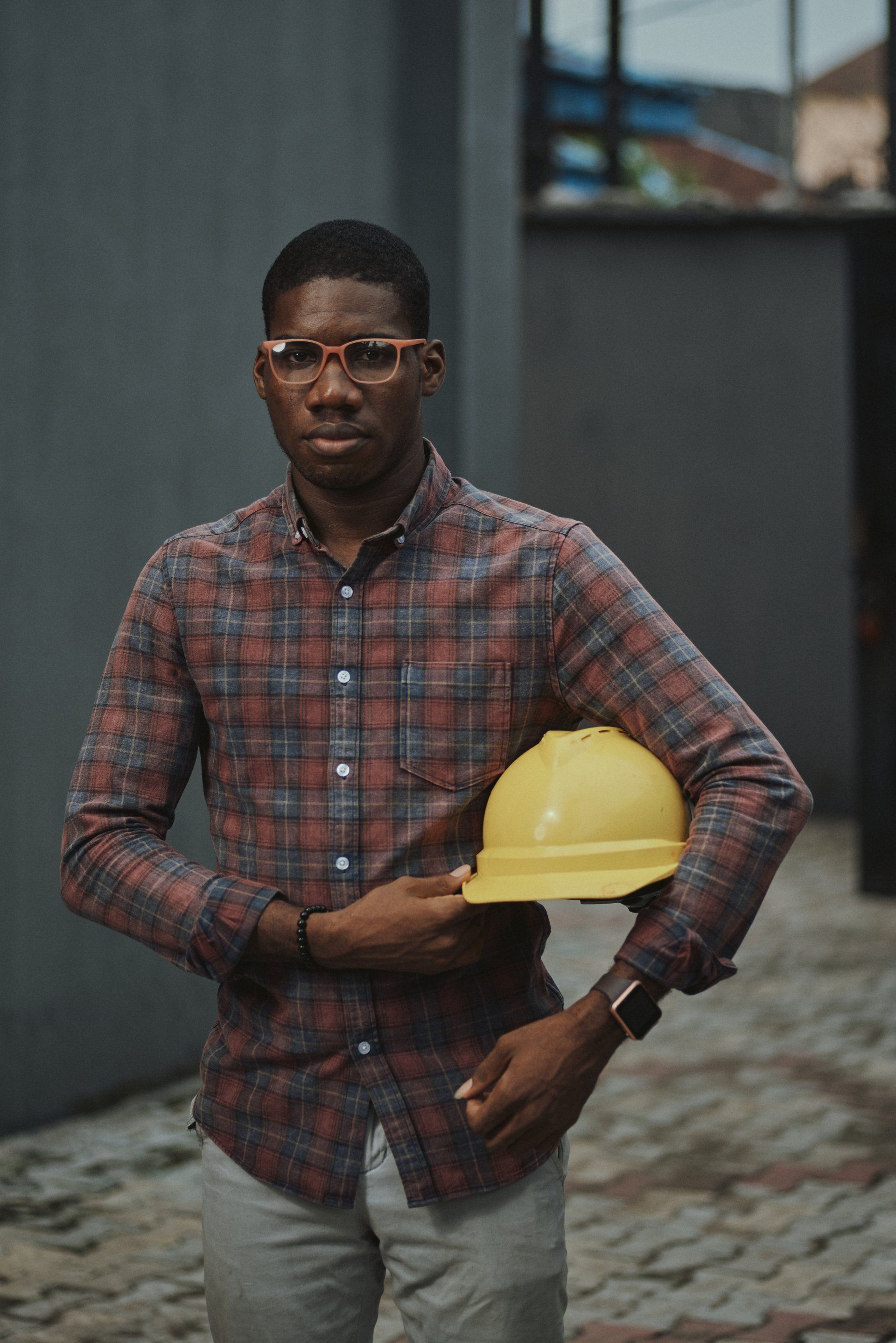 a man standing