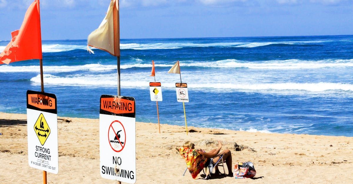 Beach flag warnings indicate unsafe water conditions in Virginia Beach VA