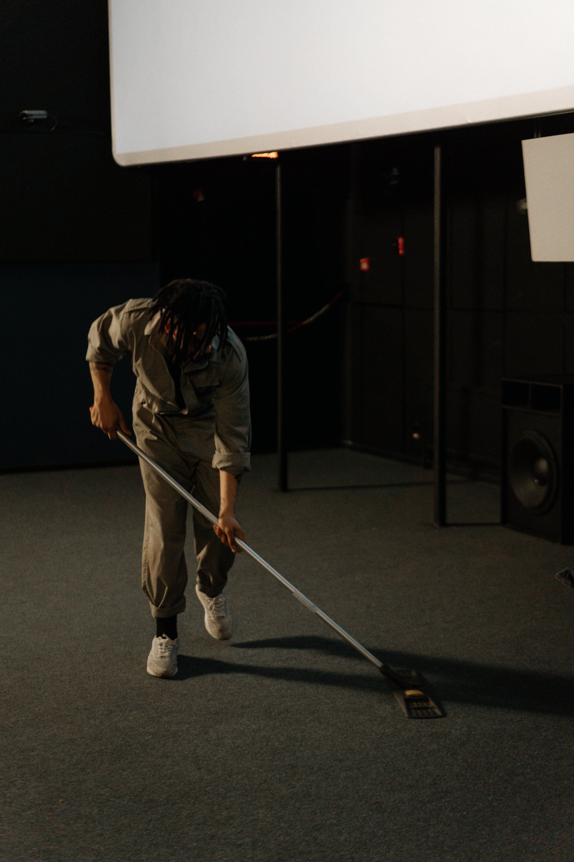 Man cleaning the carpet - PH Realty Carpet Cleaning & Replacement Services | Home Staging in Texarkana, TX