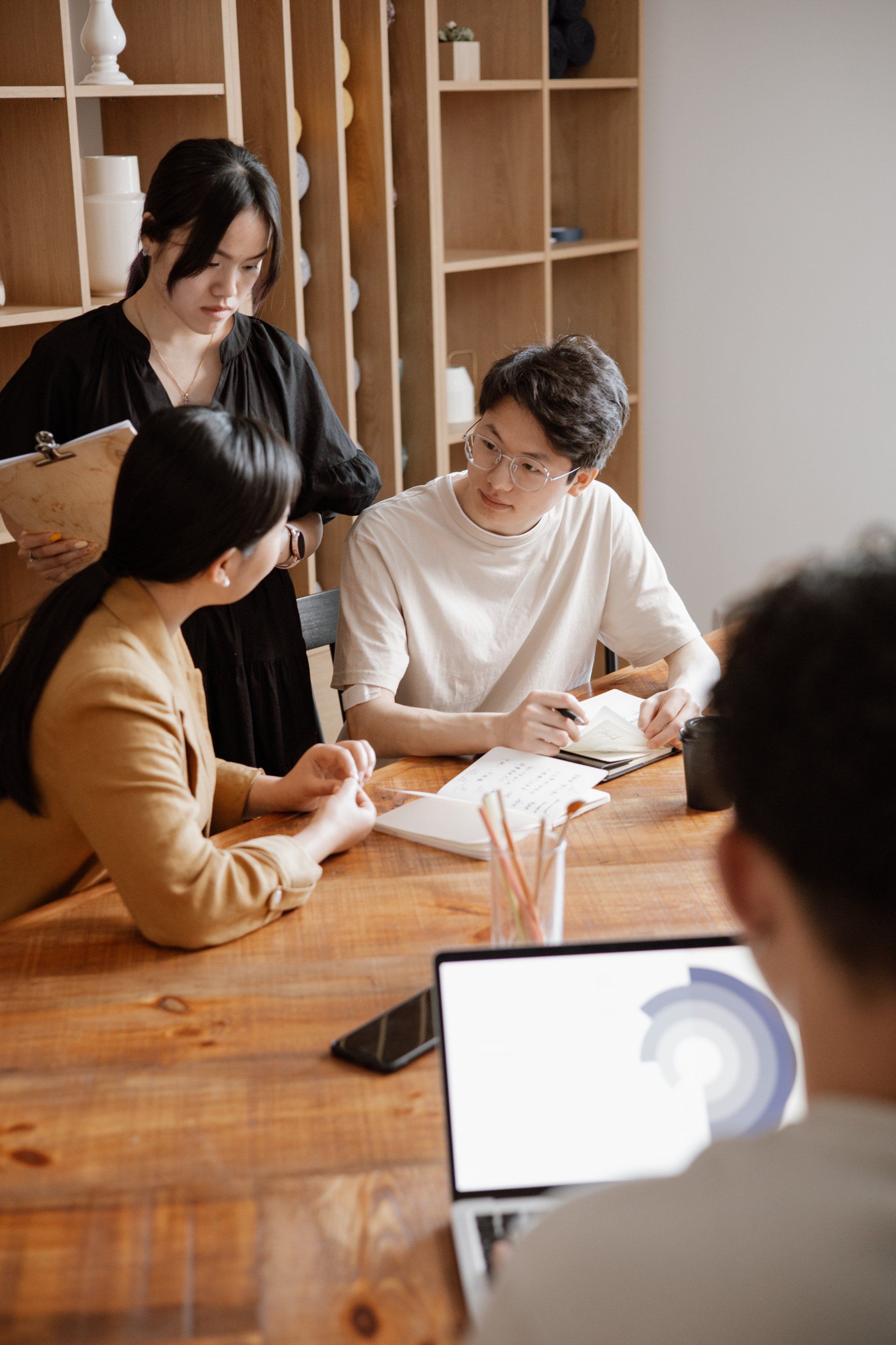 office staff working together