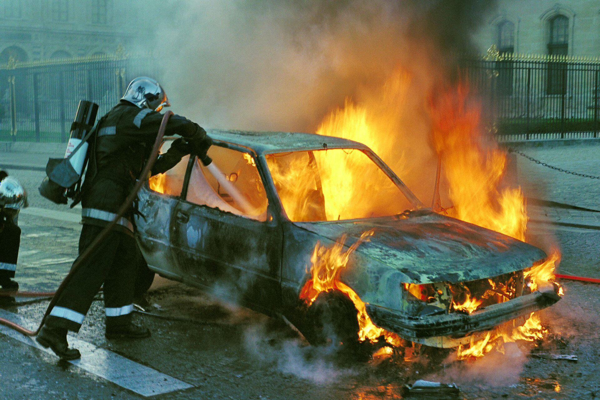 Burning Car