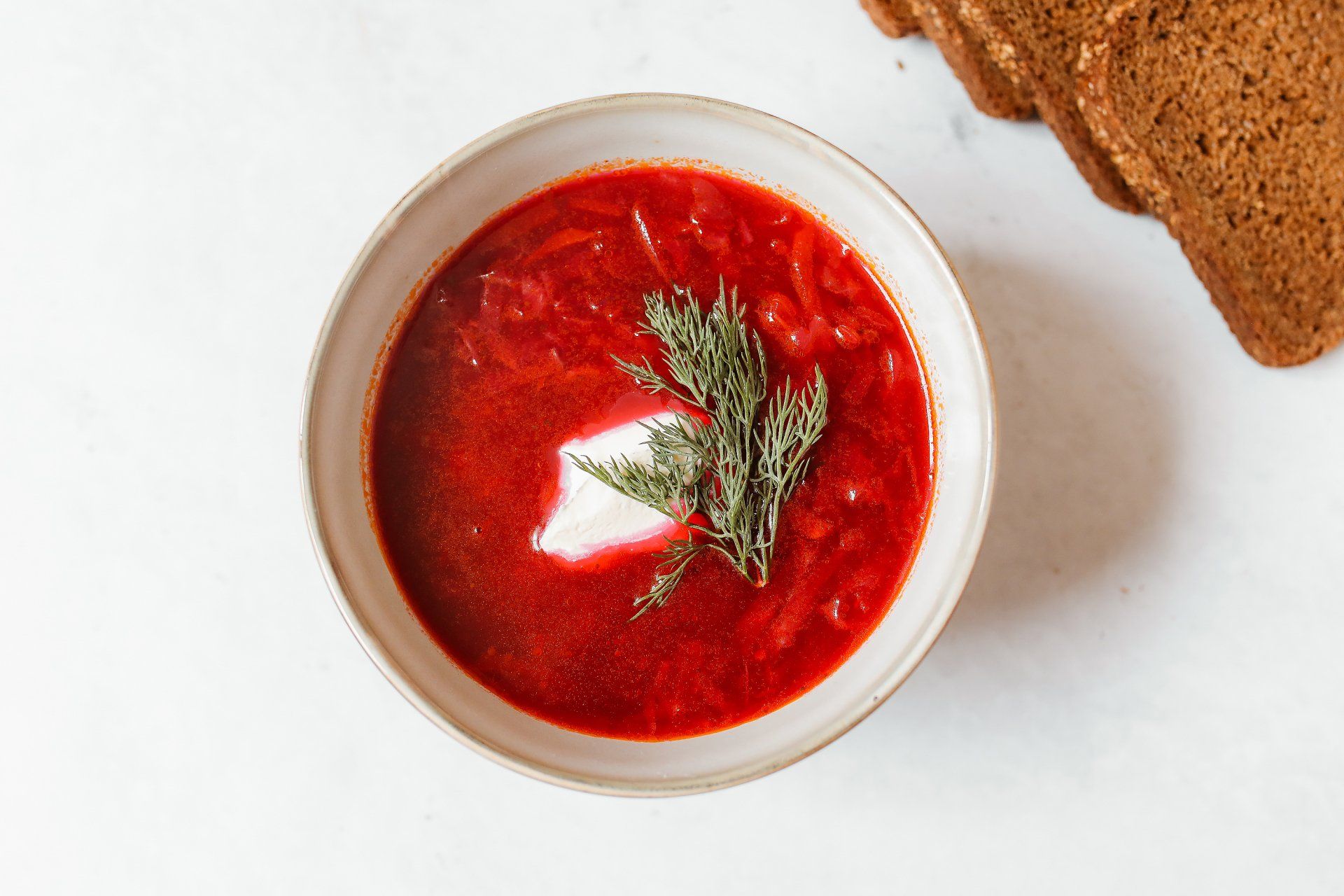 Example of a soup served by serenity ridge in-house catering
