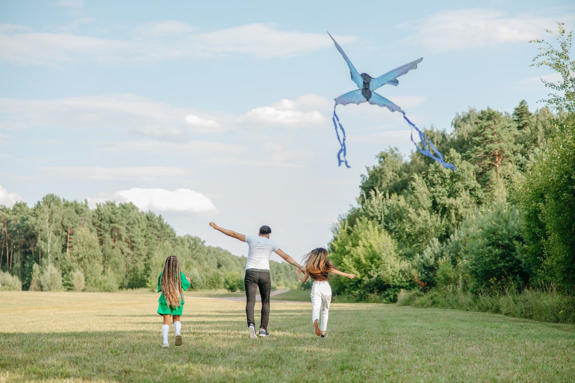 family at park