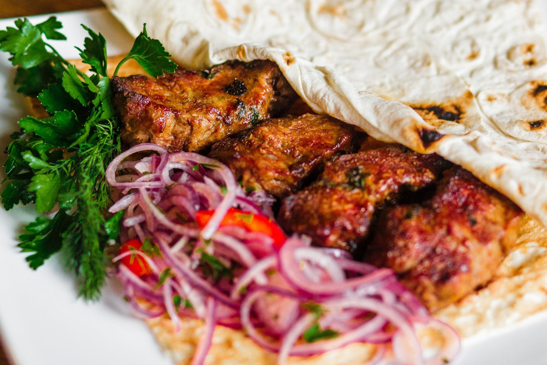 Griekse Gyros van de Rotisserie Griekse Gyros van de Rotisserie