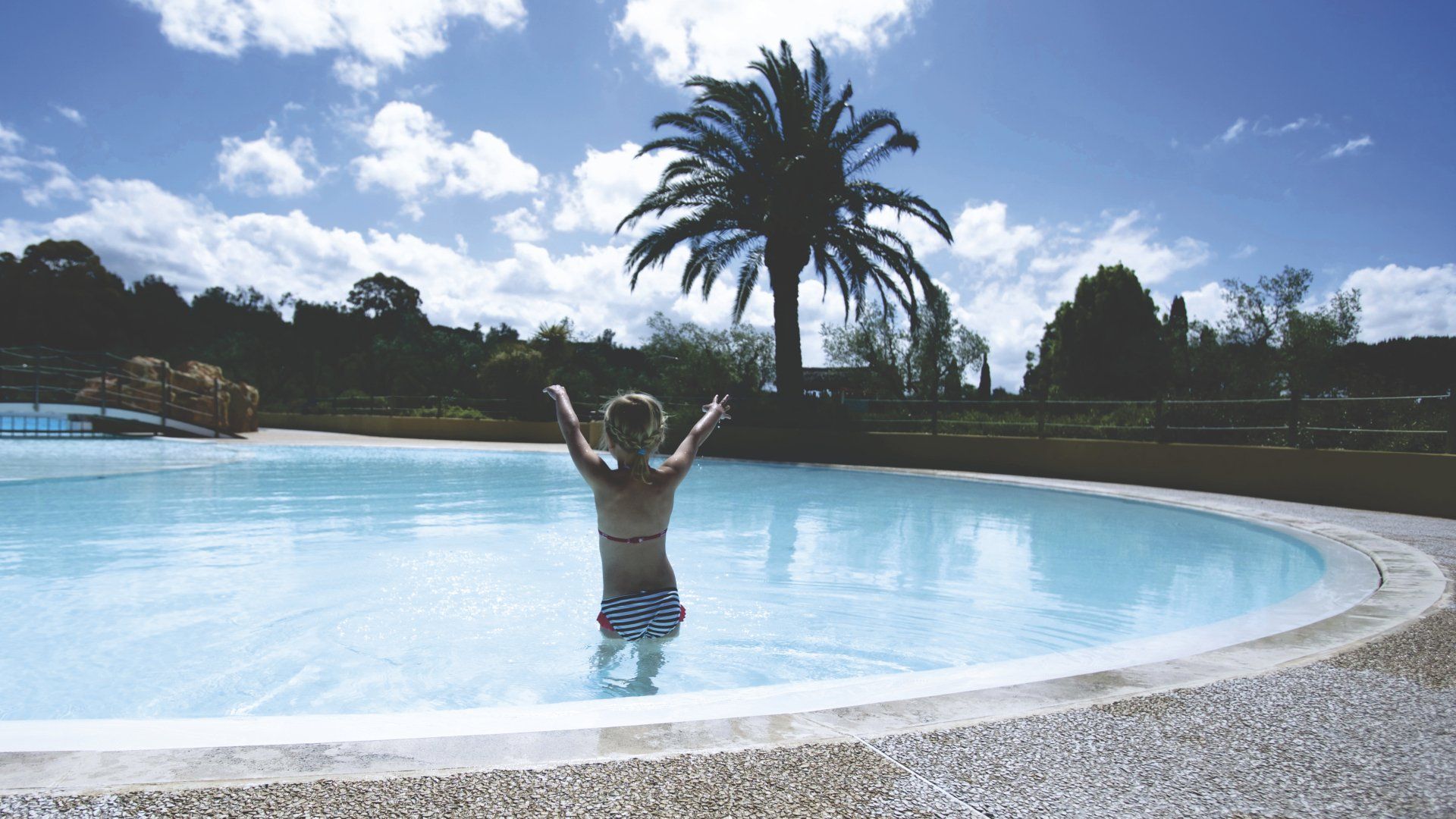 Woman in pool