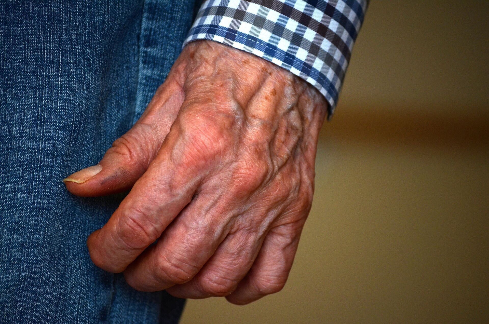 elderly hand