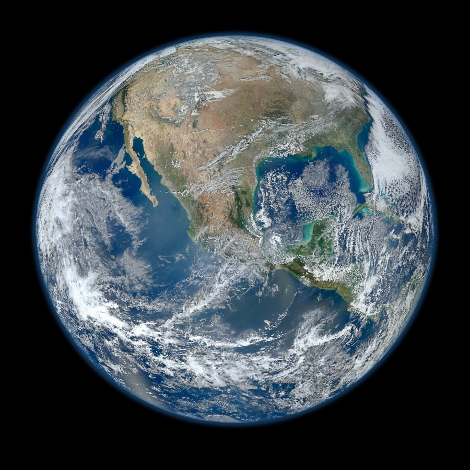 a view of the earth from space