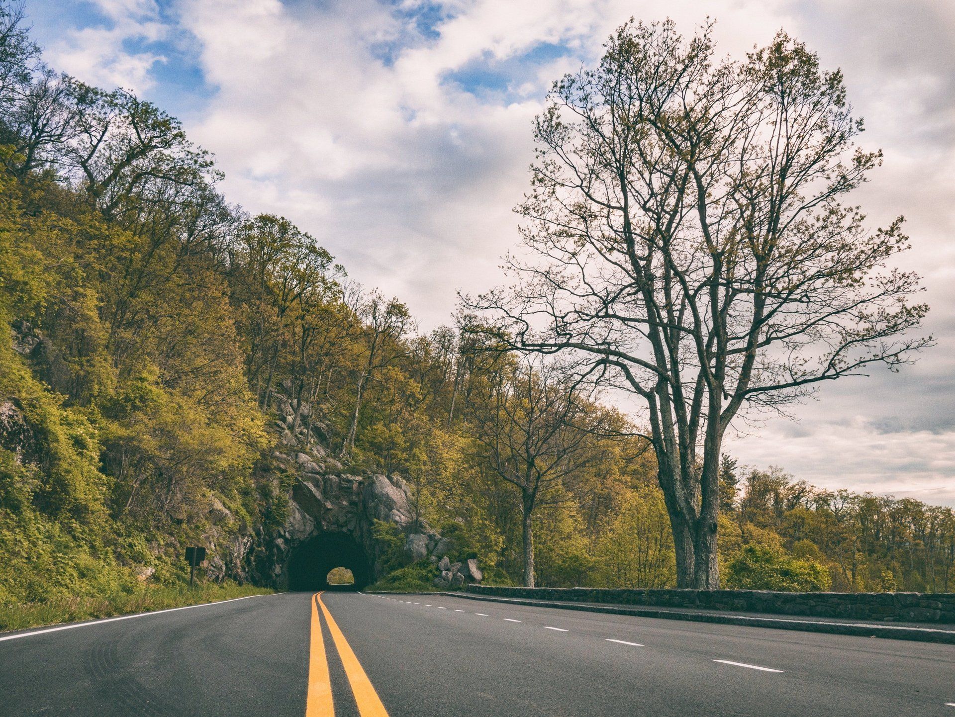 Skyline drive near harrisonburg Virginia in Rockingham County Shenandoah Valley VA