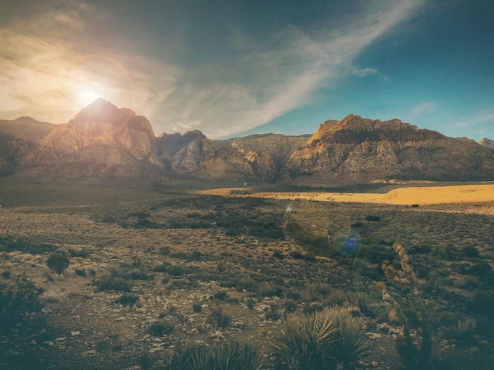 Exterior of red rock canyon