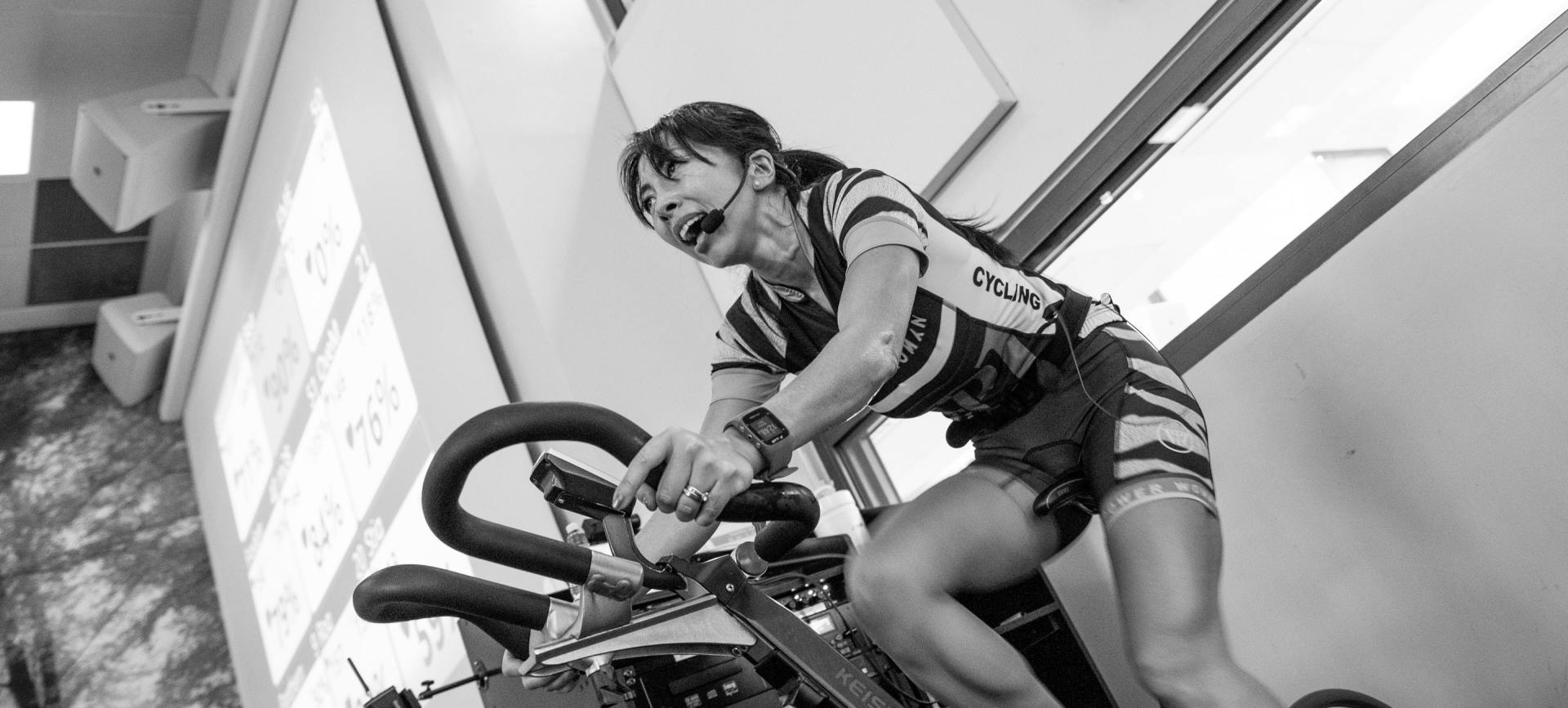 indoor cycling at Vitruvian Fitness