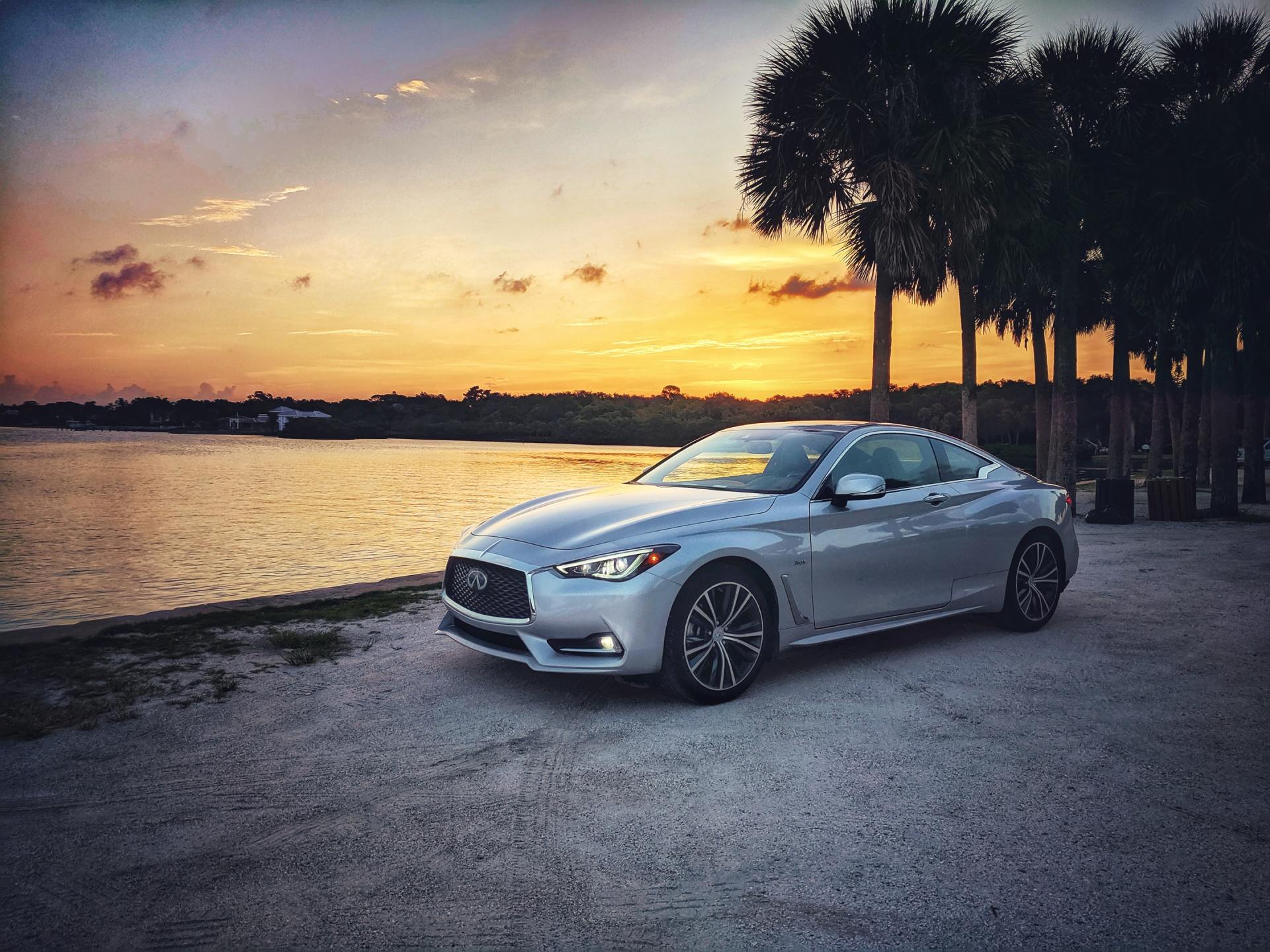 Silver Infinity Infront of An Ocean View