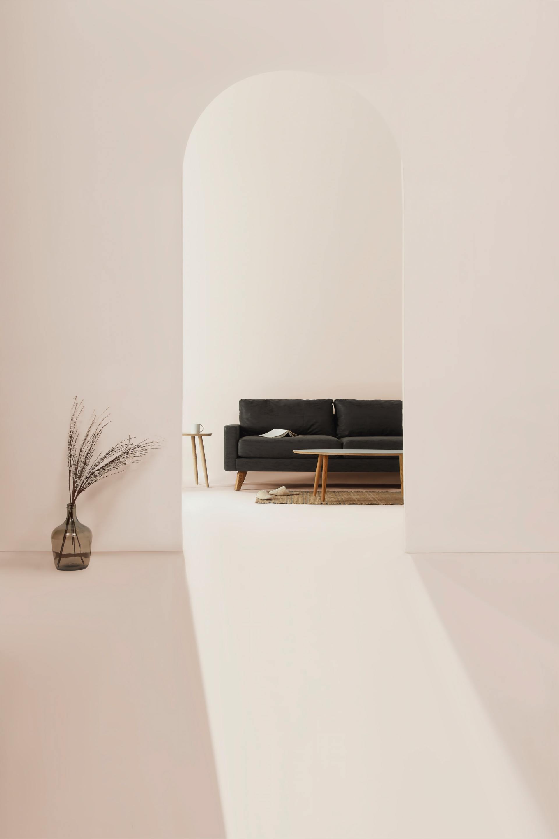 minimalist bedroom image linked to residential rental page