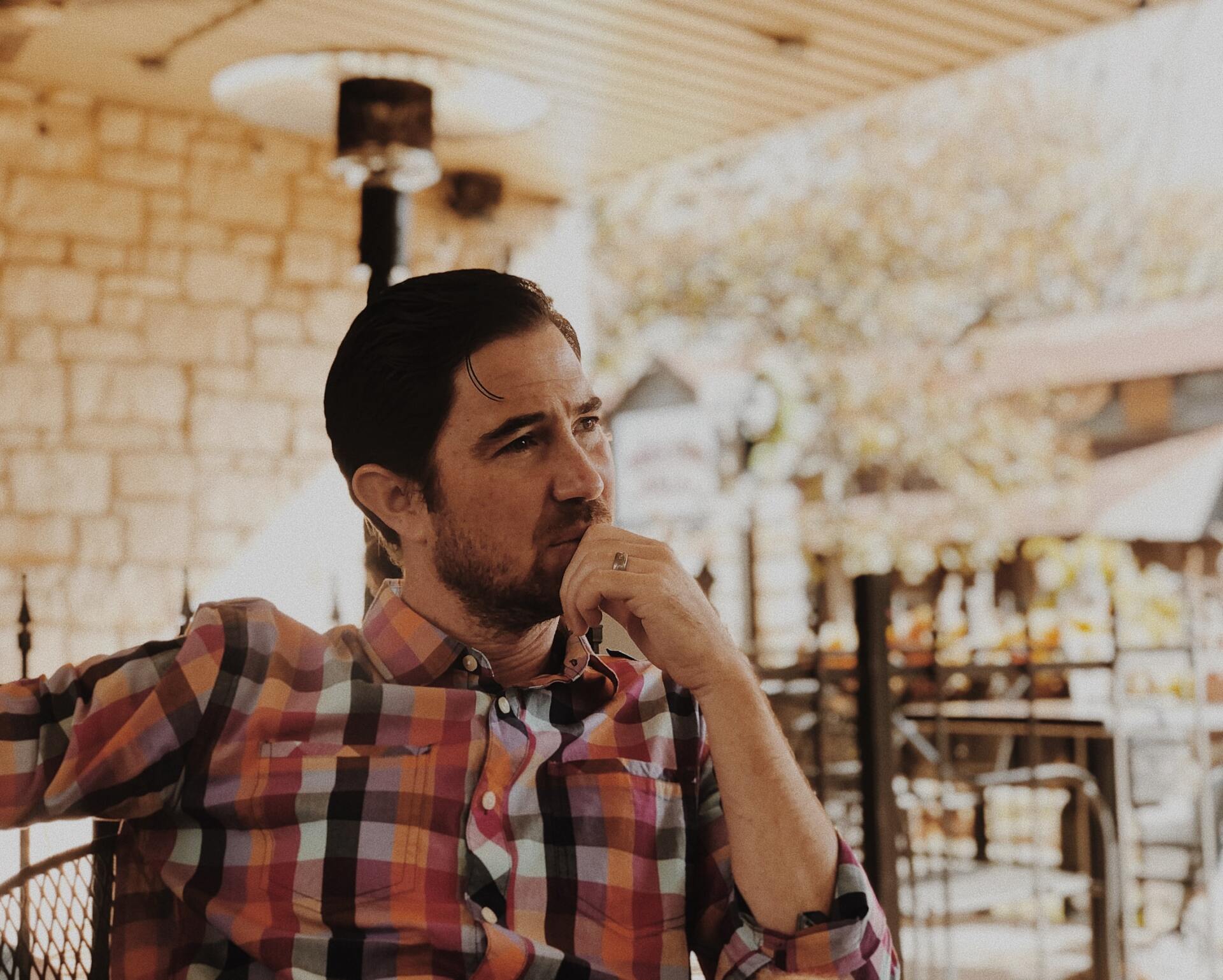 Man pondering his thoughts