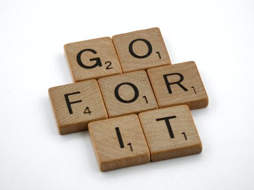 Scrabble tiles spelling 