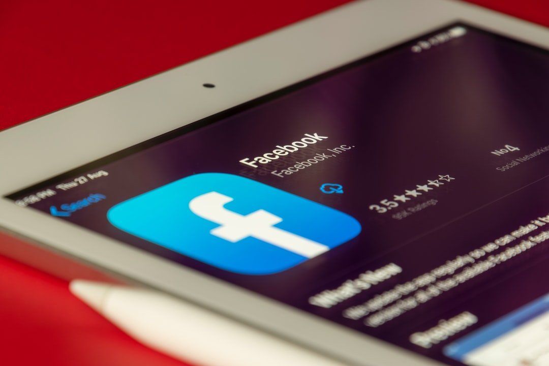 A tablet with the facebook app open on it