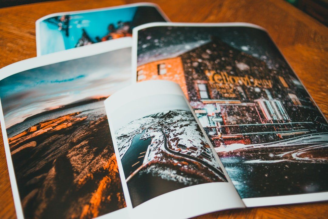 a magazine with a yellowstone sign on it
