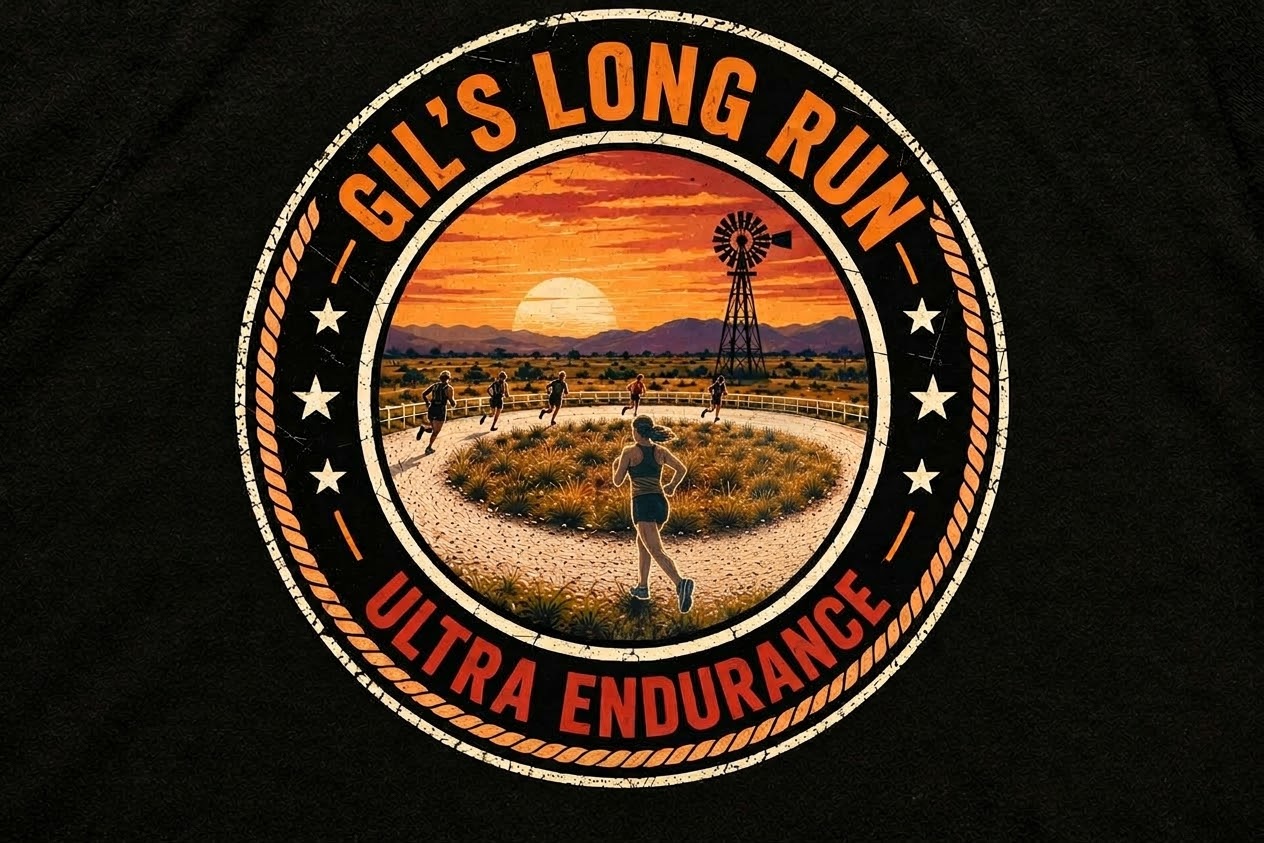 6/12/24hr options to run loops around a 600m gravel track. The male and female runner for each timeframe who accumulates the longest distance will be the winner. Endurance based challenge for runners and walkers. Loops will change direction every 3 hours.